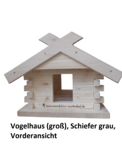 23.230-01 Vogelhaus (groß), Schiefer grau - 6